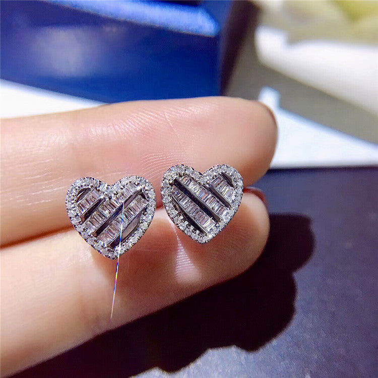 Geometric shape stud earrings