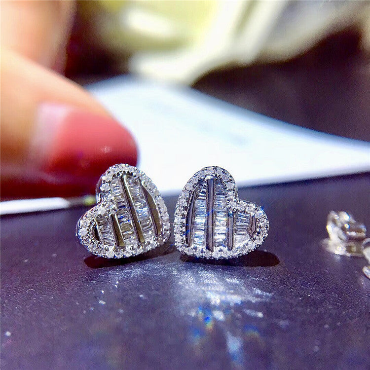 Geometric shape stud earrings