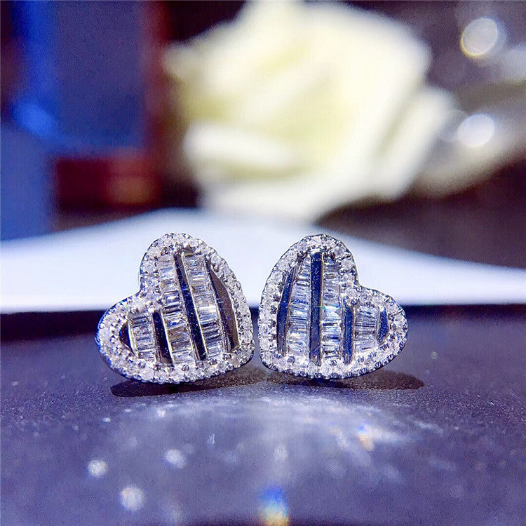 Geometric shape stud earrings