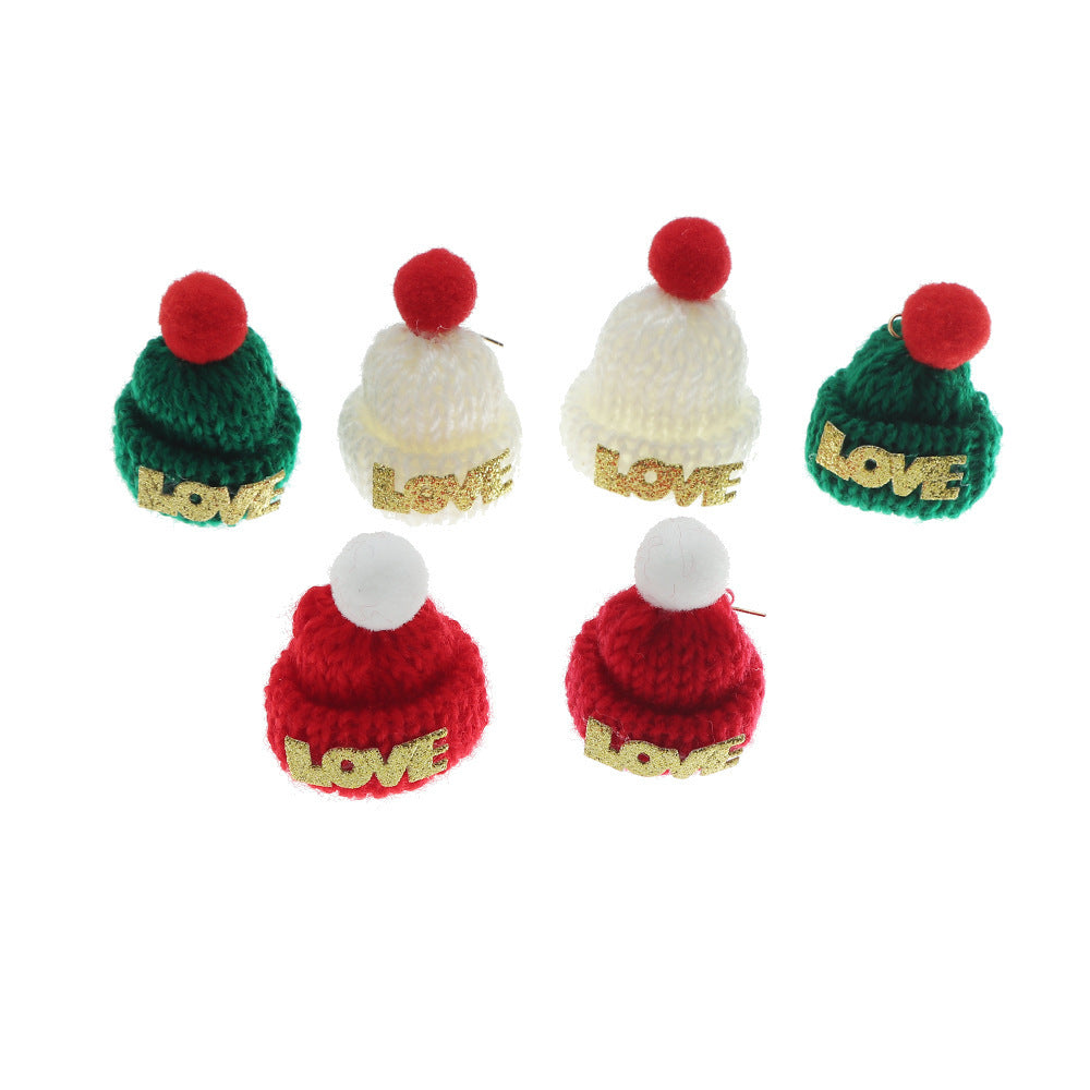 Stud Earrings Girl Christmas Earrings