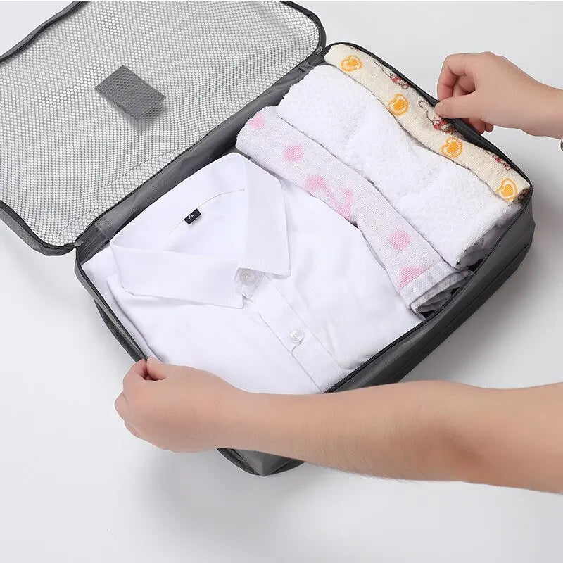 6-Piece Travel Packing Cube Set – Luggage Organizers for Clothes, Shoes & Accessories