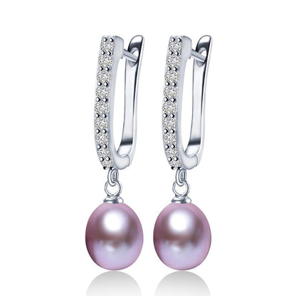 Pearl stud earrings
