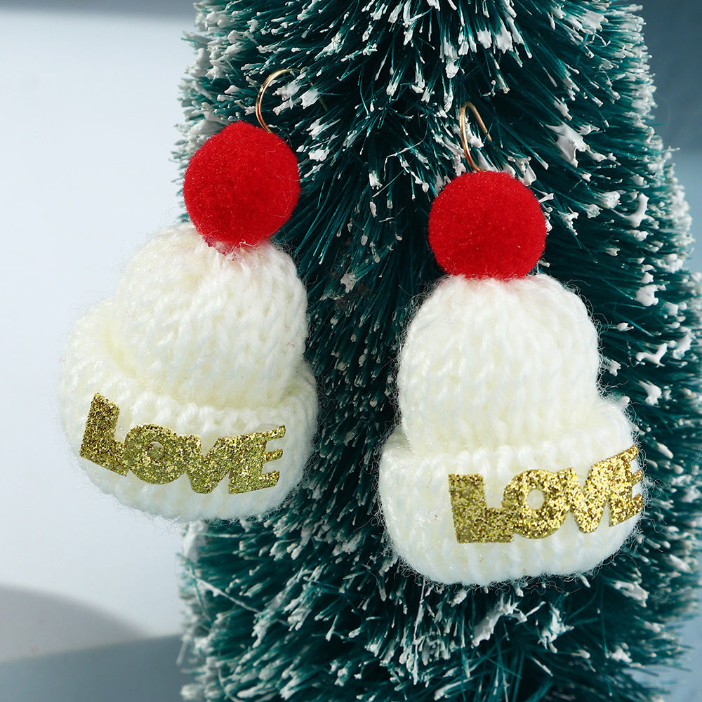 Stud Earrings Girl Christmas Earrings