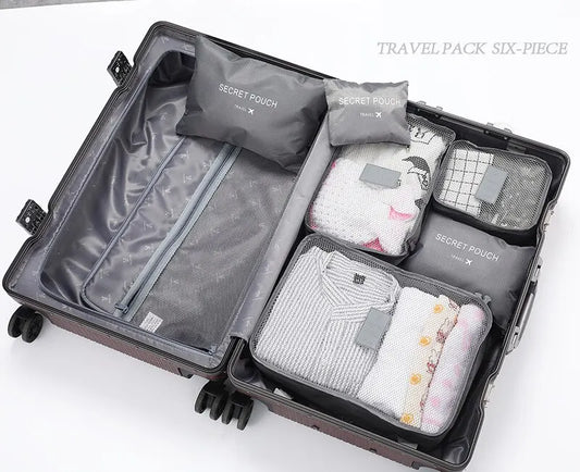 6-Piece Travel Packing Cube Set – Luggage Organizers for Clothes, Shoes & Accessories